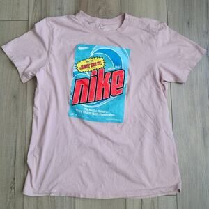 Nike Pink Kicks So Clean Ultra Drip Large Graphic Just Do It Men Sz L